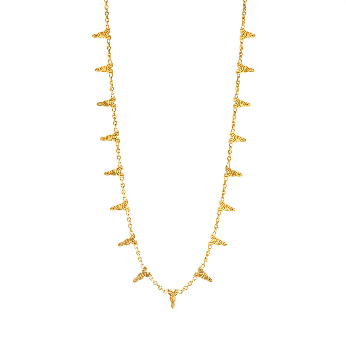 Cleopatra Ra Necklace, 16"+2" - Gold