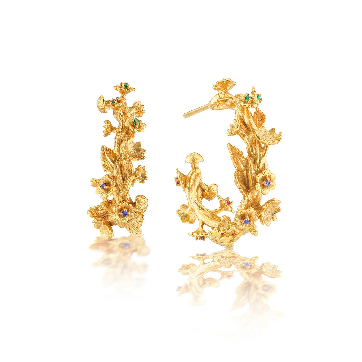 Meadow Small Hoop Earrings - Gold