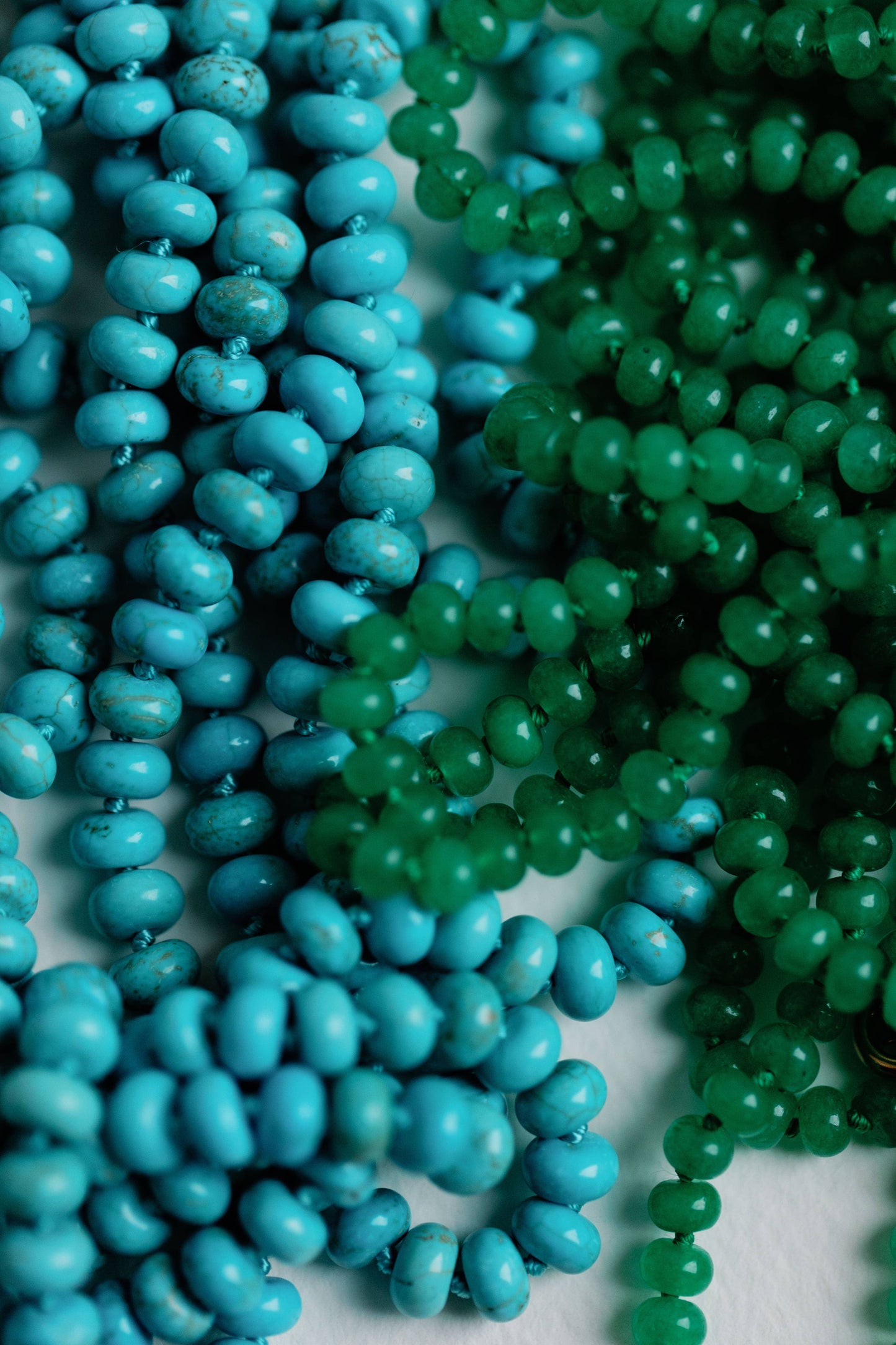 16.5" Genuine Turquoise Choker Candy Necklace