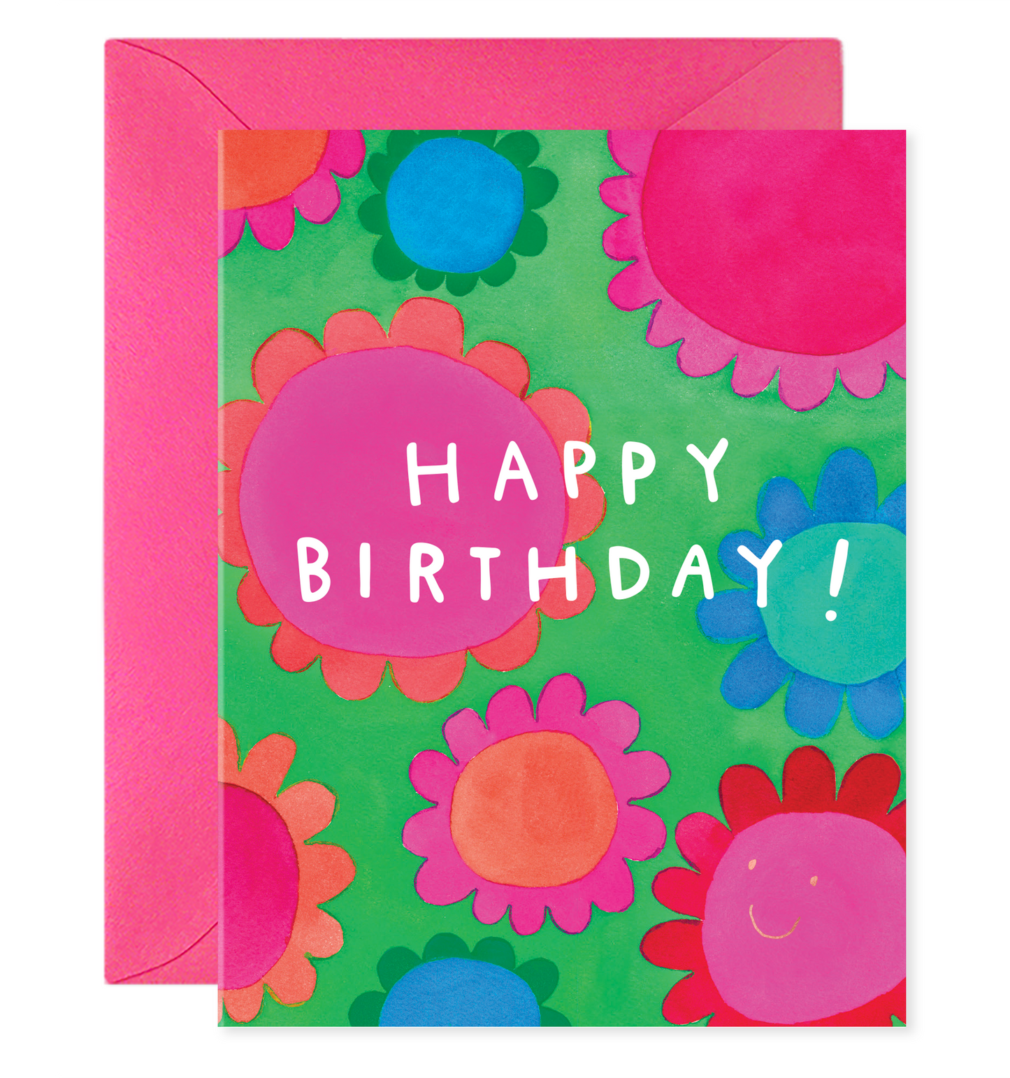 Flower Power Birthday Greeting Card