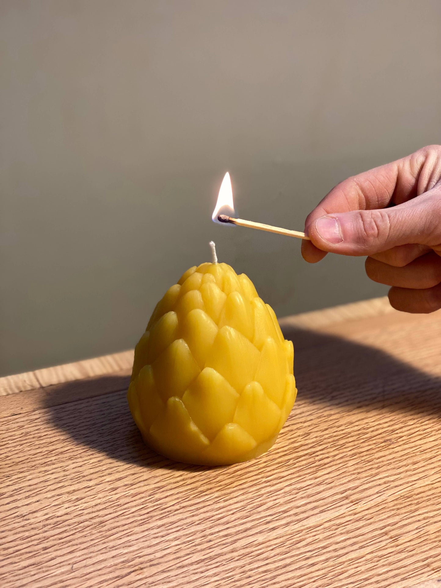 Artichoke Beeswax Candle