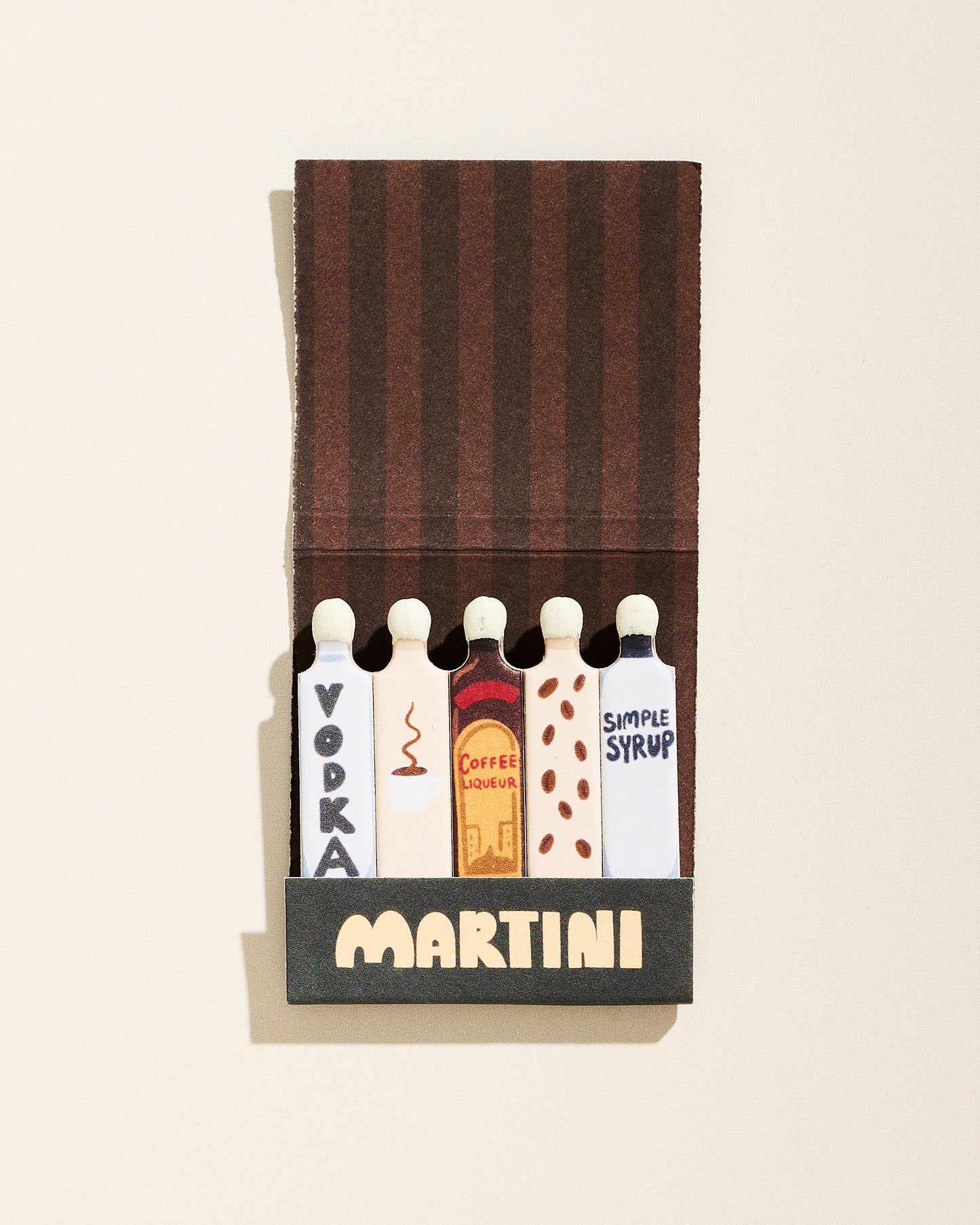 Espresso Martini Printed 10 Stem Matchbook