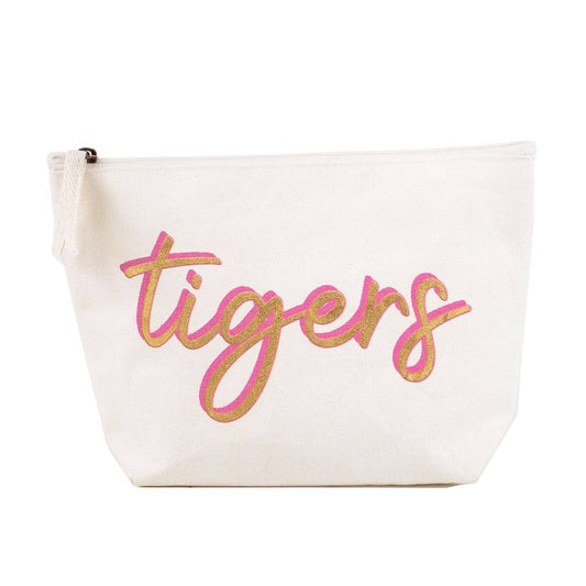 Pink Tiger Love Cosmetic Bag