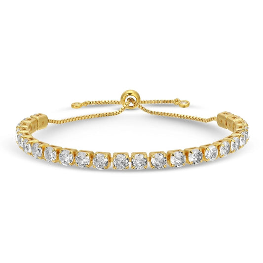 Statement Faux Diamond Pulley Bracelet