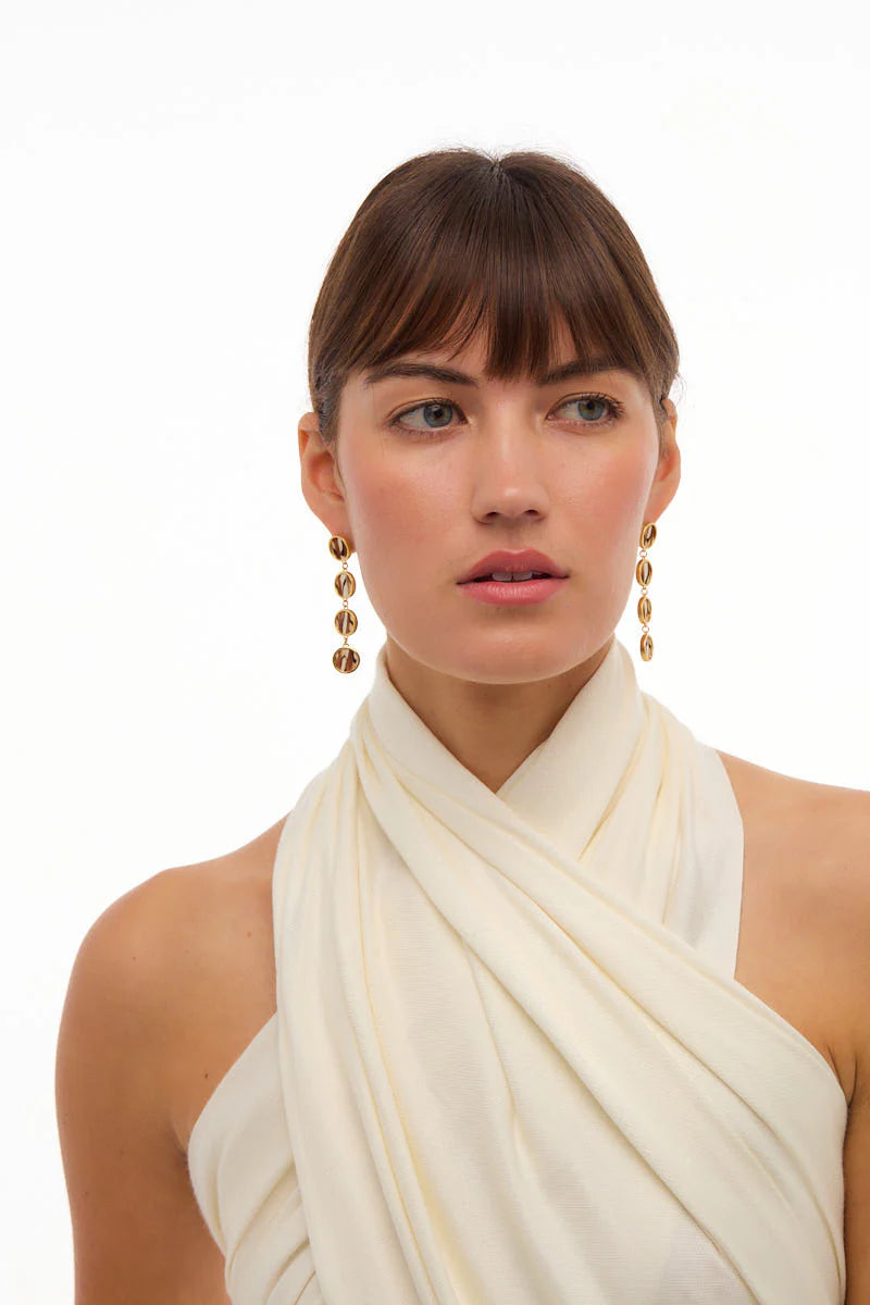 Coopers Town Multi Bezel Drop Earring