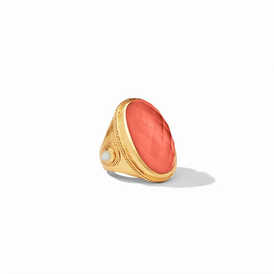 Cannes Statement Ring-Iridescent Coral