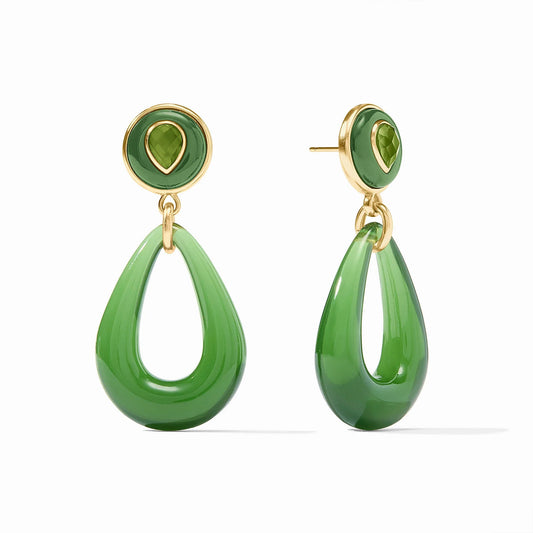 Carnaby Statement Earring- Palmetto Green
