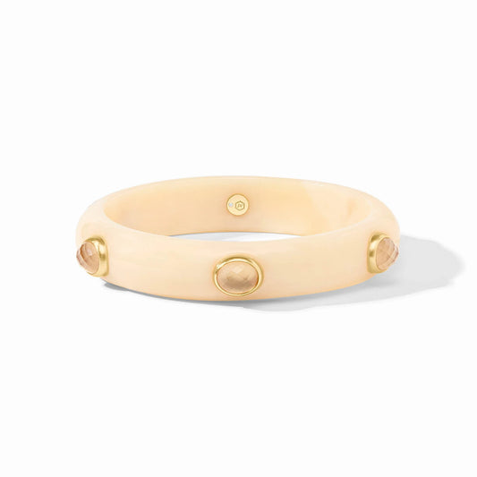 Carnaby Stone Bangle- Ivory