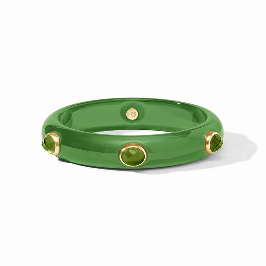 Carnaby Stone Bangle- Palmetto Green-Small