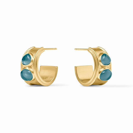 Dolce Stone Hoop-Iridescent Montana Blue