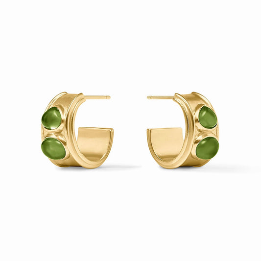 Dolce Stone Hoop-Iridescent Palmetto Green