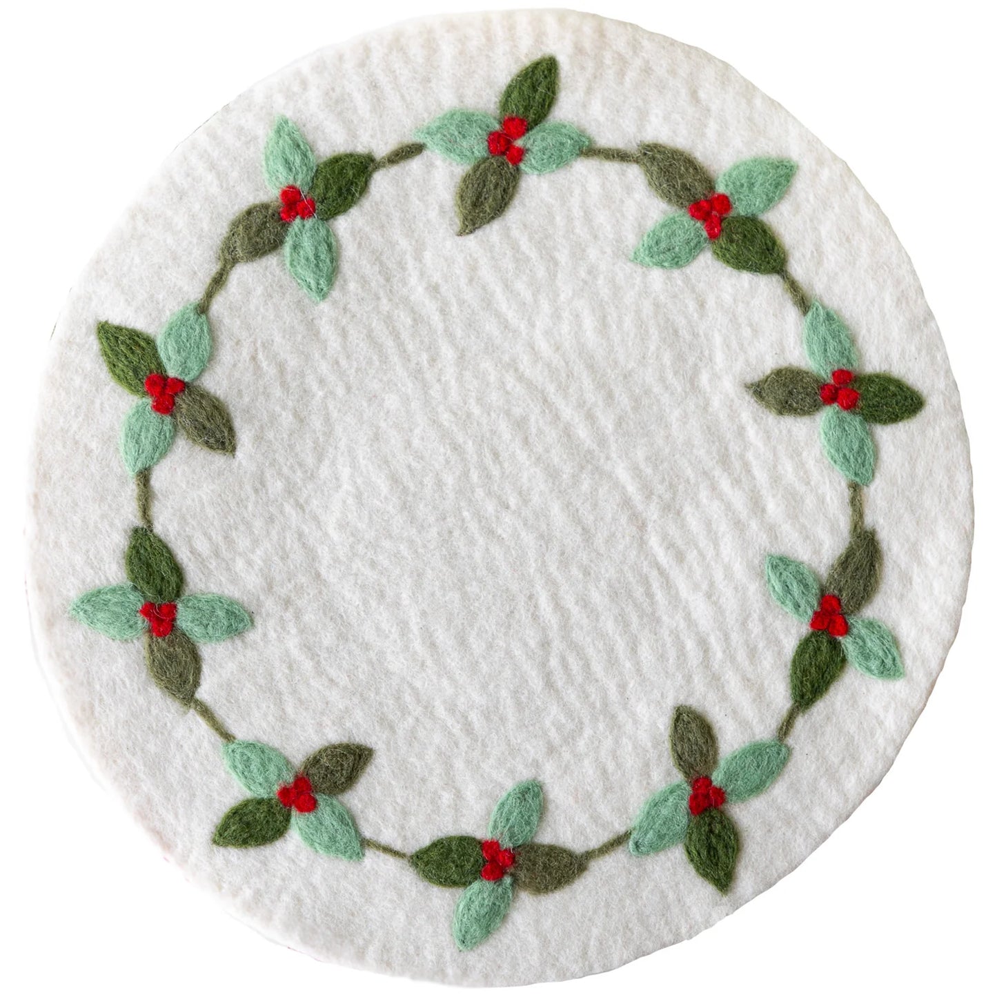 Felt Mistletoe Berry Placemat