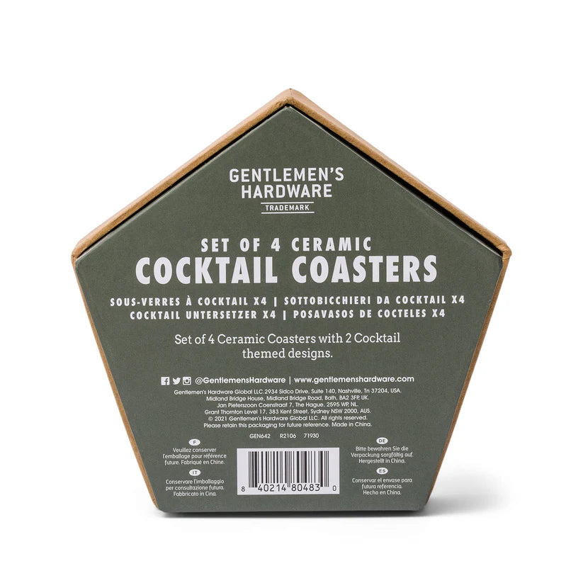 Cocktail Coasters, Set of 4