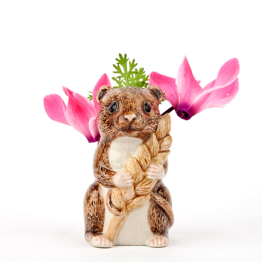 Harvest Mouse Bud Vase