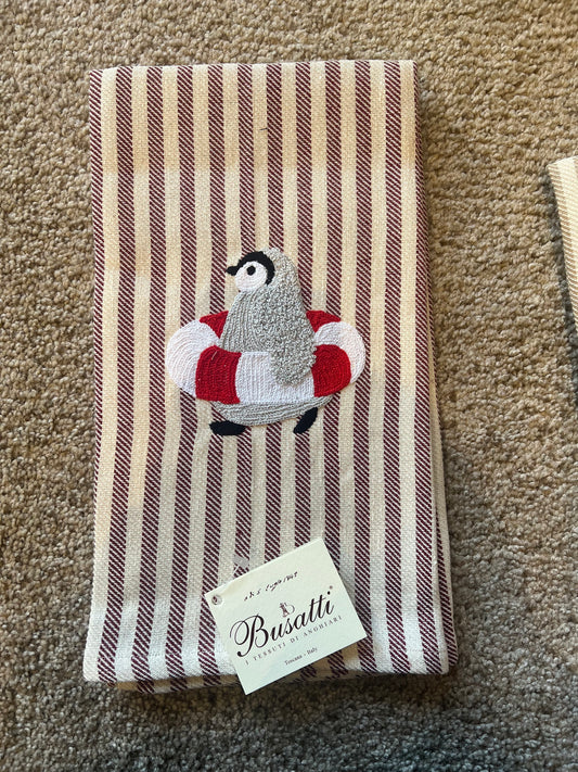 Penguin Floaty Tea Towel