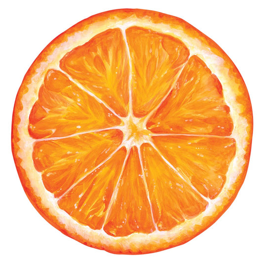 Die-Cut Orange Slice Placemat