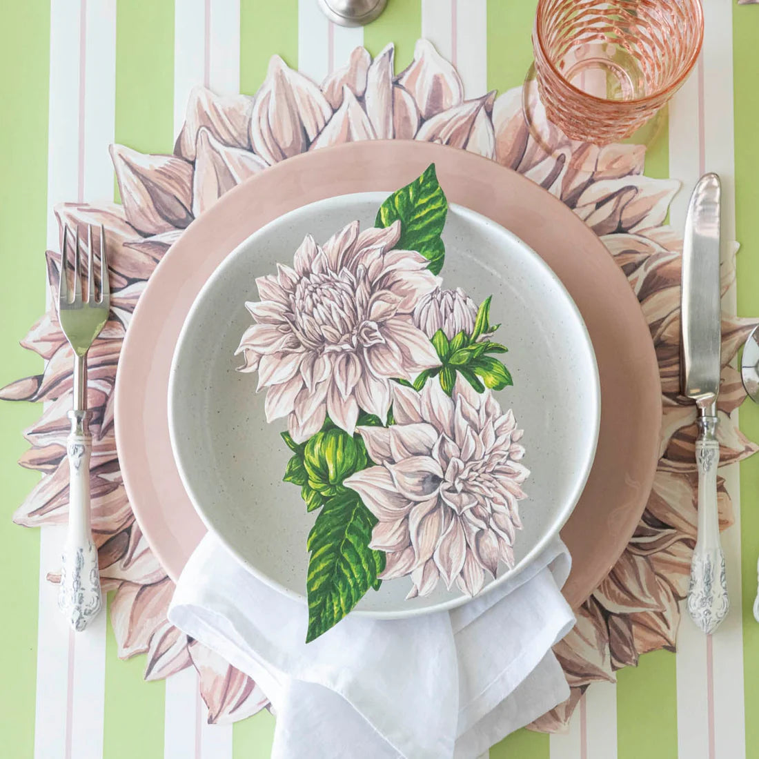 Die-cut Dahlia Placemat