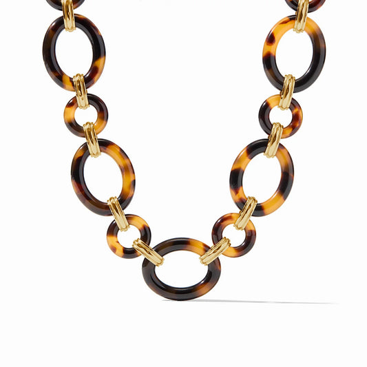 Madison Link Necklace-Tortoiseshell