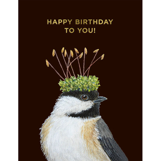 Birthday Chickadee Card