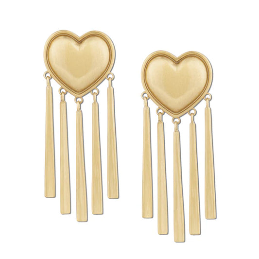 Brushed Party Harty Earrings