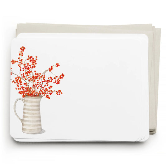 Autumn Berry Pitcher Flat Note Set