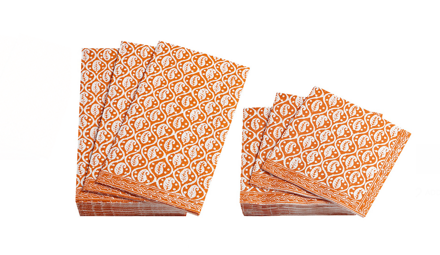 Batik Orange Napkin