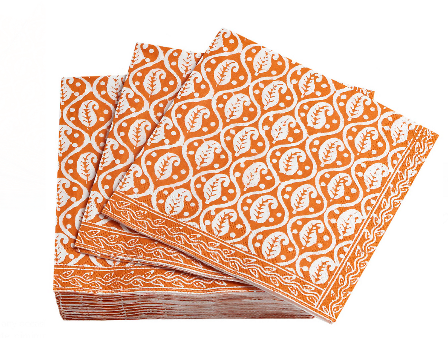 Batik Orange Napkin