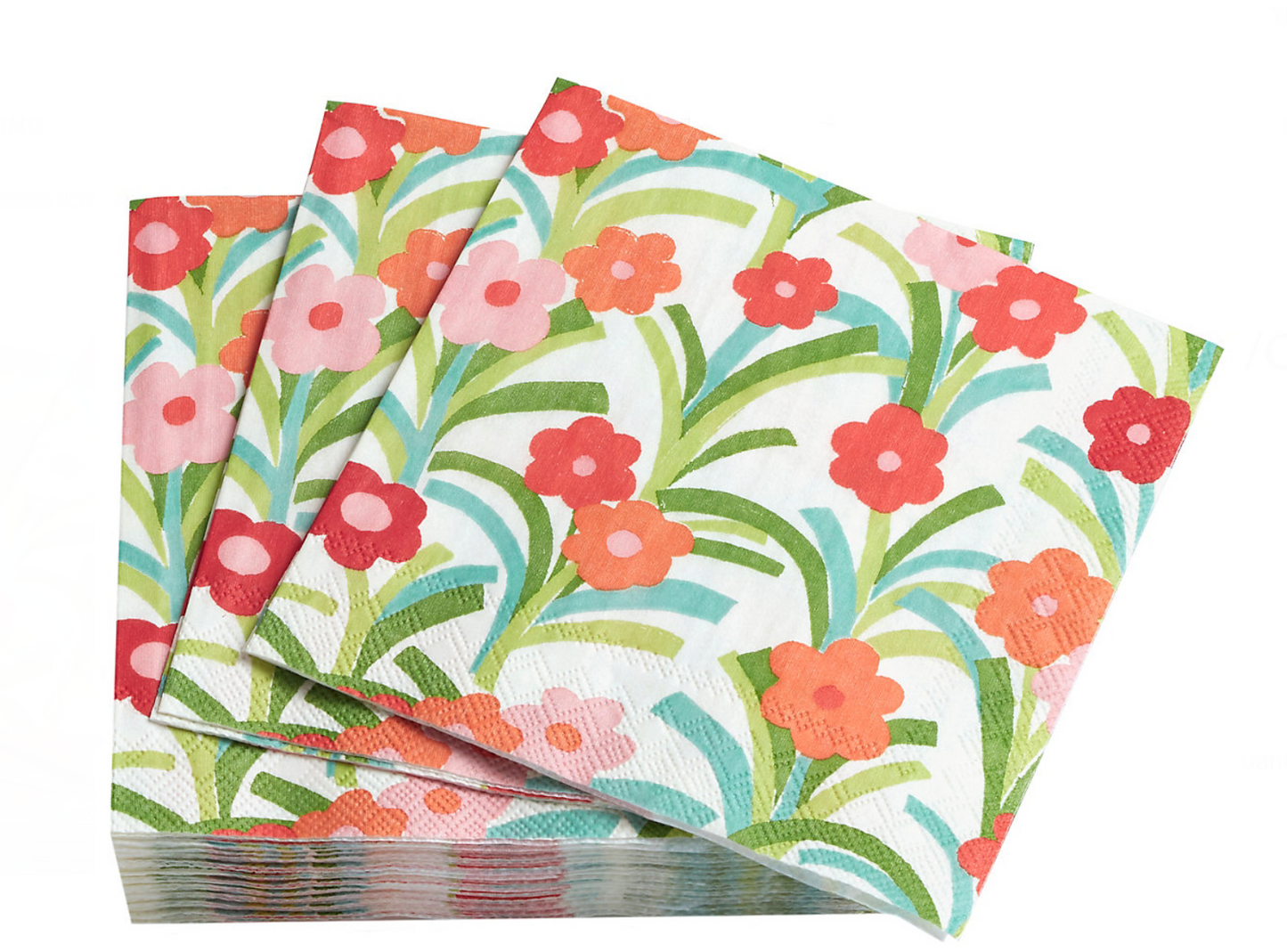 Playful Posies Poppy Napkin