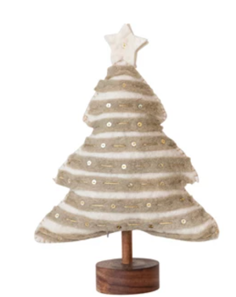 Wool Felt Christmas Tree, 4 Styles