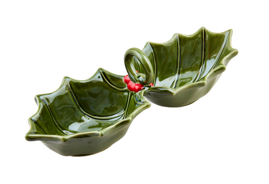 Holly Double Dip Dish