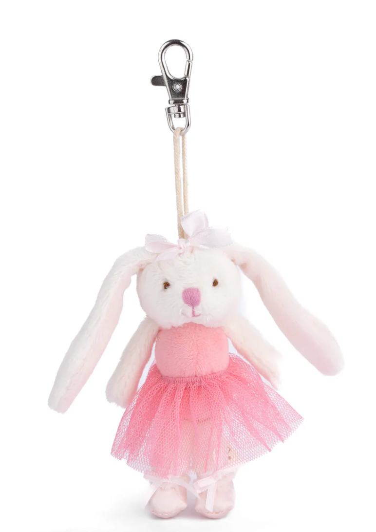 Jayleen Bunny Bag Charm-Dark Pink
