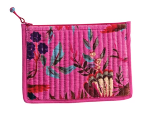 Zip Pouch w/ Interior Coating, 6 Styles (Each One Will Vary)