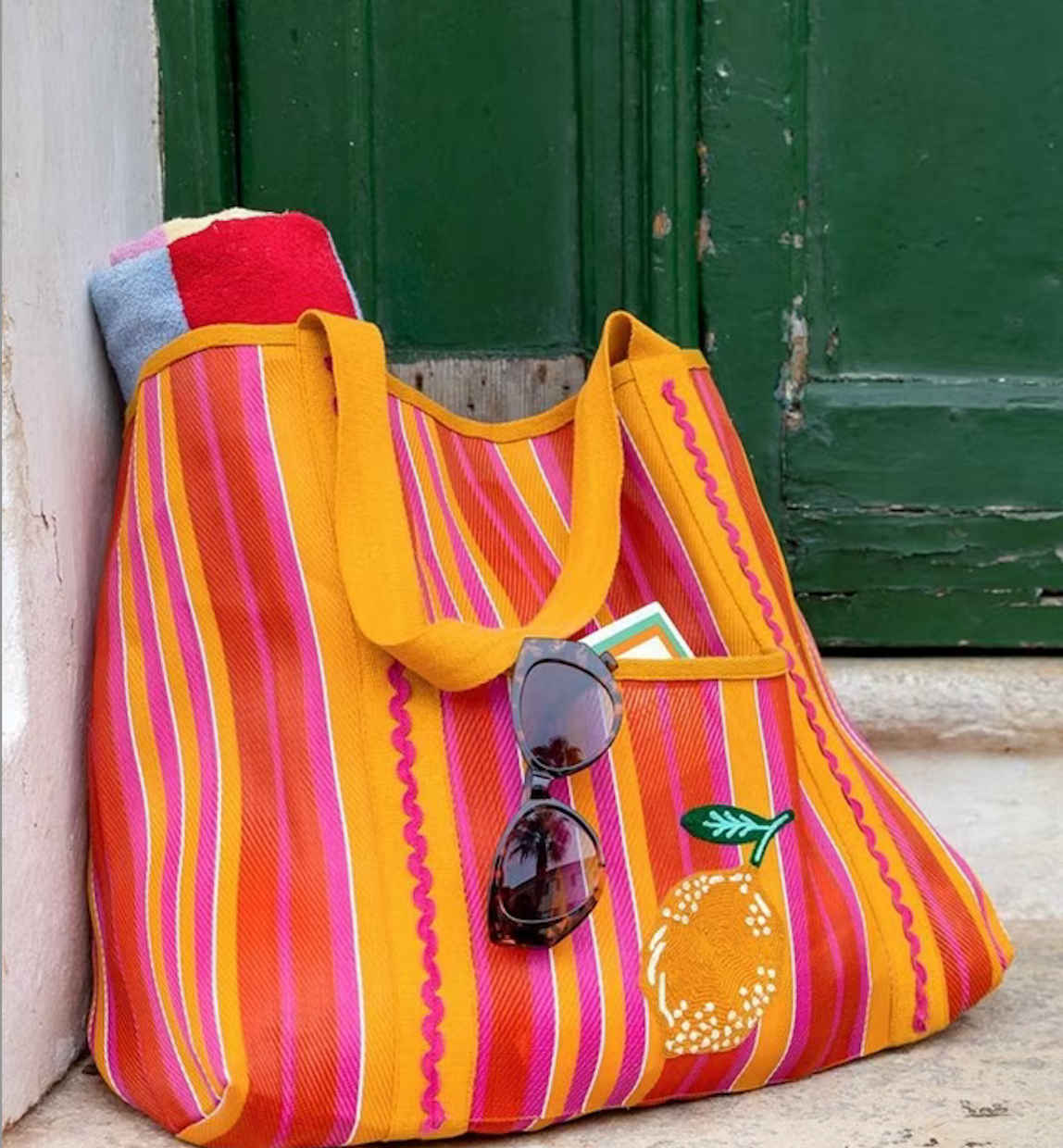 Recycled Plastic Lemon Tote Bag