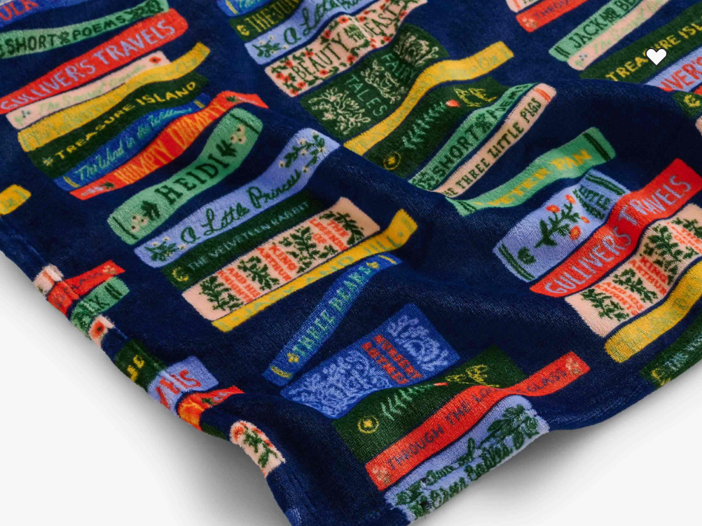Bookshelf Fleece Blanket
