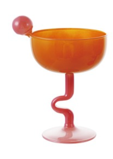 Retro Stemmed Martini Glass
