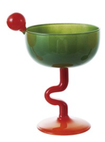 Retro Stemmed Martini Glass