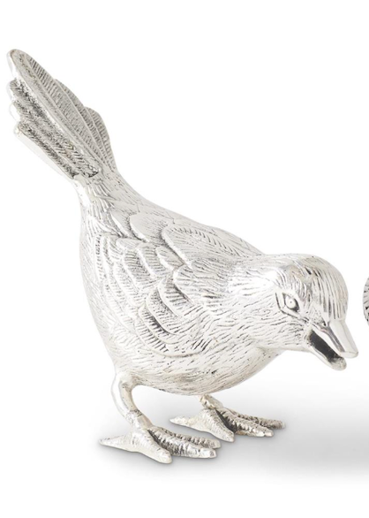 Antiqued Silver Song Birds