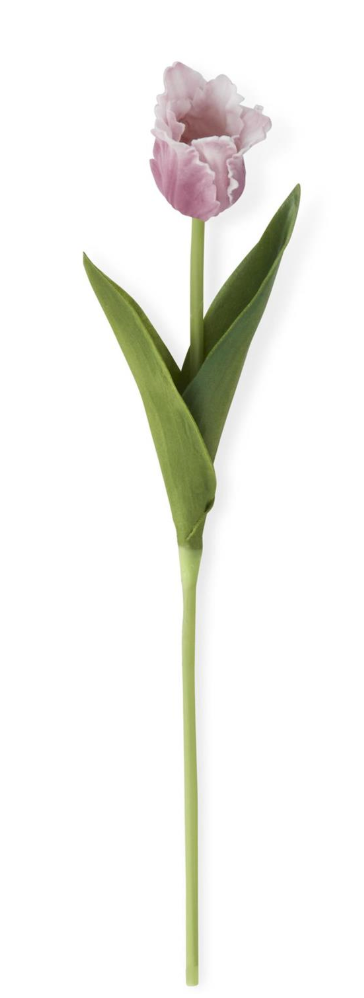 13 Inch Purple Real Touch Parrot Tulip