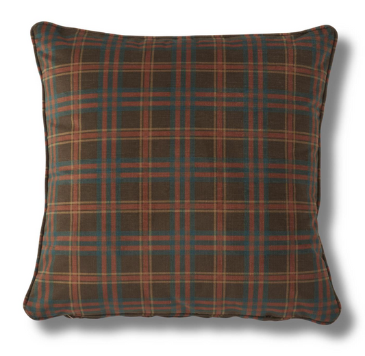 20 Inch Donal Chocolate Square Pillow
