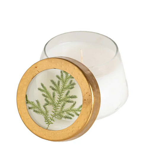 Forest Small Pressed Floral Candle