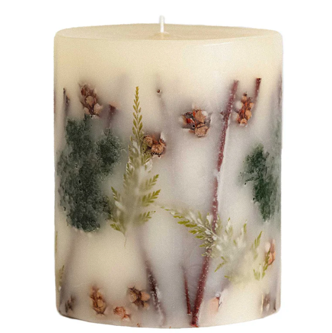 Forest Small Round Botanical Candle