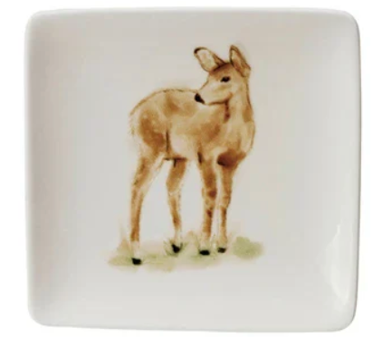 Stoneware Dish w/ Animal, 4 Styles