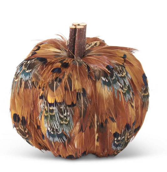 Assorted Feather Pumpkins (4 Styles)