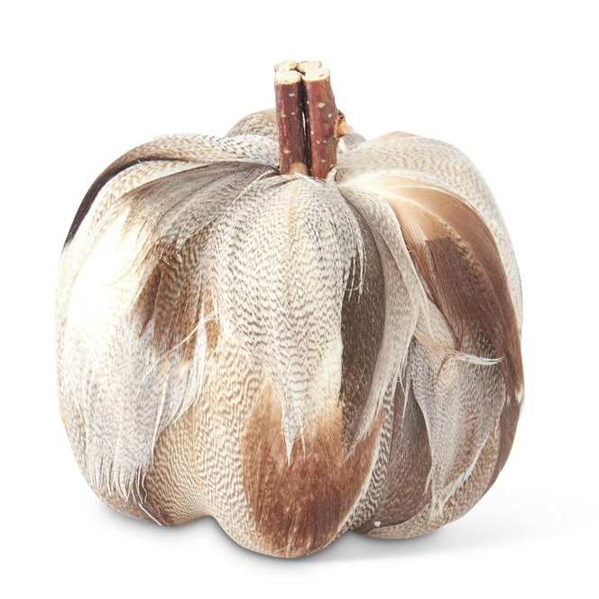 Assorted Feather Pumpkins (4 Styles)