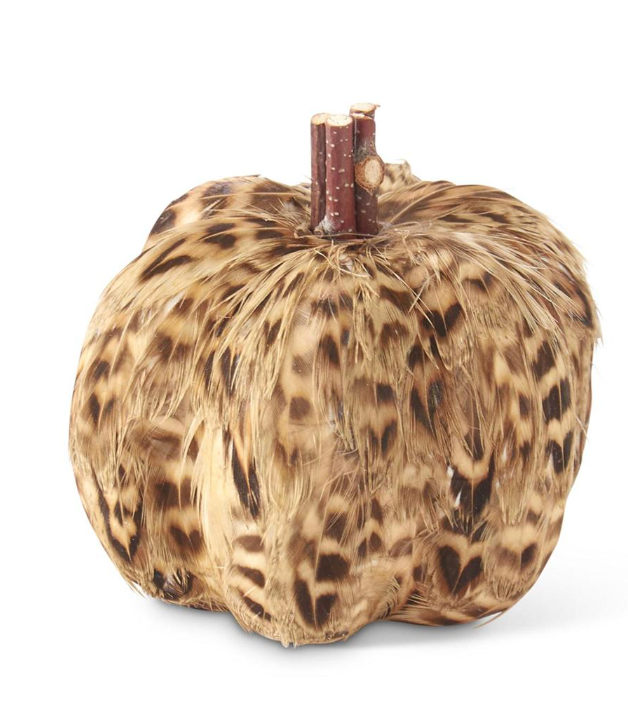 Assorted Feather Pumpkins (4 Styles)