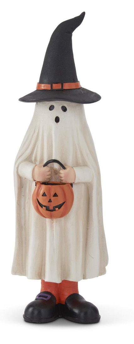 13.25 Inch Ghost in Witch Hat