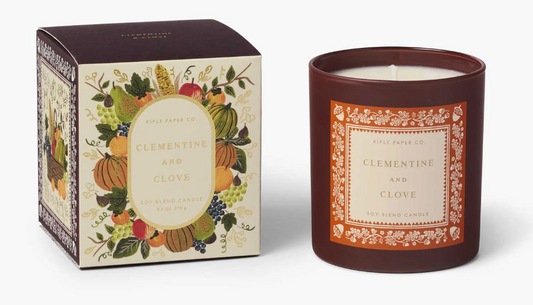Clementine & Clove Glass Candle