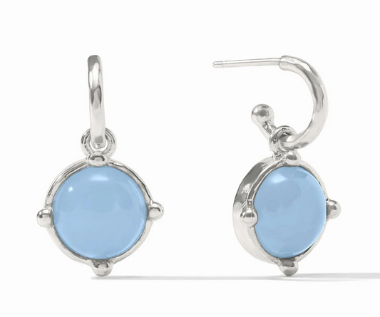 Honeybee Hoop & Charm Earring- Silver