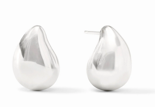 Wave Earring- Small-Silver