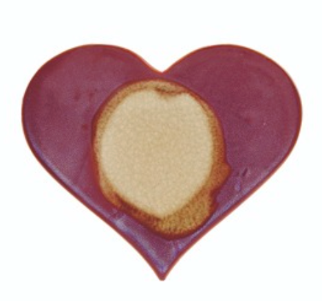 Stoneware Heart Shaped Trivet